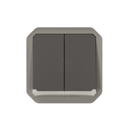 Mostrar detalhes para Plexo IP 55 componivel   Comando multifuncoes duplas luminosas Antracite Imagem de Plexo IP 55 componivel   Comando multifuncoes duplas luminosas Antracite