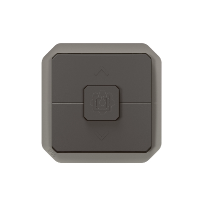 Mostrar detalhes para Plexo IP 55 componivel   Interruptor duplo para estores Antracite Imagem de Plexo IP 55 componivel   Interruptor duplo para estores Antracite