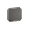 Imagem de Plexo IP 55 componível - Comando multifunções duplas, Antracite