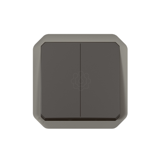 Imagem de Plexo IP 55 componível - Comando multifunções duplas, Antracite