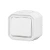 Imagem de Plexo IP 55 monobloco saliente - Botão simples luminoso, Branco