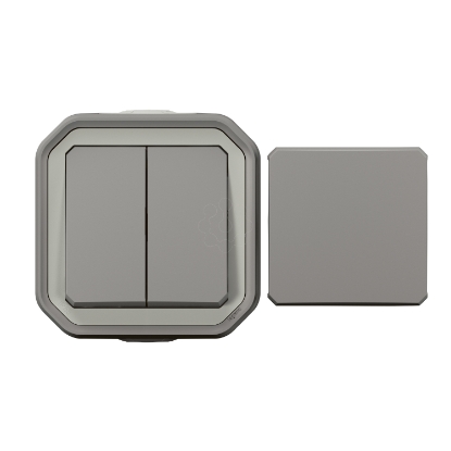 Mostrar detalhes para Plexo IP 55 monobloco saliente   Mecanismo Multifuncoes reversivel Cinzento Imagem de Plexo IP 55 monobloco saliente   Mecanismo Multifuncoes reversivel Cinzento