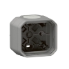 Imagem de Plexo IP 55 componível - Caixa saliente simples com bucins planos, Cinzento