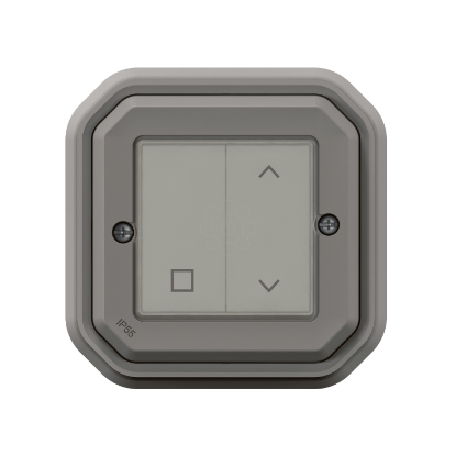 Mostrar detalhes para Plexo with Netatmo   Interruptor estores conectado sem fios/bateria Cinzento Imagem de Plexo with Netatmo   Interruptor estores conectado sem fios/bateria Cinzento