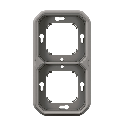 Mostrar detalhes para Plexo IP 55 componivel   Quadro duplo para montagem de encastrar H/V Cinzento Imagem de Plexo IP 55 componivel   Quadro duplo para montagem de encastrar H/V Cinzento