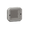 Imagem de Plexo IP 55 componivel   Adaptador Mosaic com membrana frontal flexivel Cinzen.
