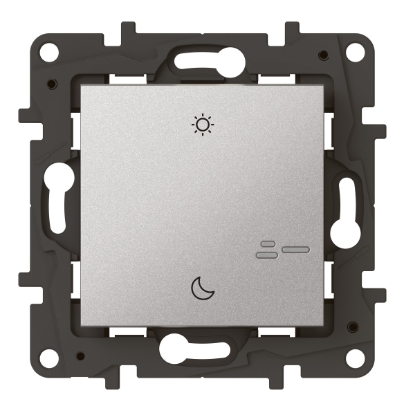 Mostrar detalhes para Niloe Step with Netatmo - Comando Acordar/Deitar - sem fios - Aluminio Imagem de Niloe Step with Netatmo - Comando Acordar/Deitar - sem fios - Aluminio