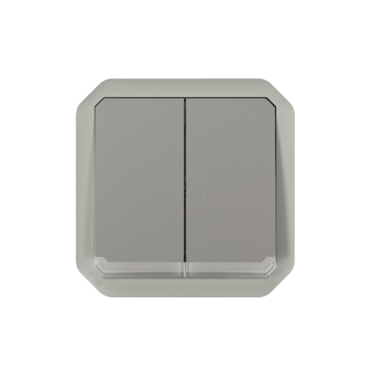 Mostrar detalhes para Plexo IP 55 componivel   Comando multifuncoes duplas luminosas Cinzento Imagem de Plexo IP 55 componivel   Comando multifuncoes duplas luminosas Cinzento
