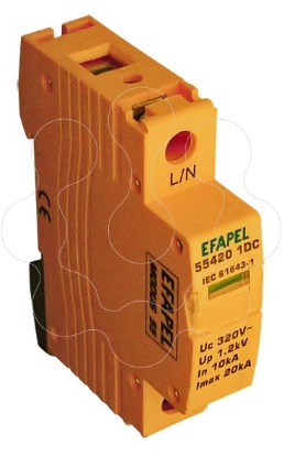 Mostrar detalhes para DESCARREGADOR SOBRETENSÃO 1P 230-320V~ 20KA Imagem de DESCARREGADOR SOBRETENSÃO 1P 230-320V~ 20KA