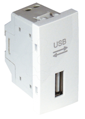 Mostrar detalhes para TOMADA DE DADOS USB - 1 MÓD BRANCA Imagem de TOMADA DE DADOS USB - 1 MÓD BRANCA