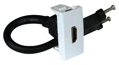 Mostrar detalhes para TOMADA HDMI C/ CONETOR - 1 MÓD BRANCA Imagem de TOMADA HDMI C/ CONETOR - 1 MÓD BRANCA