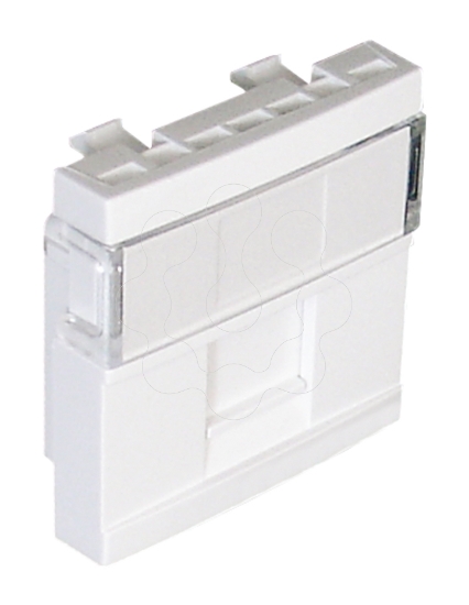 Imagem de MÓDULO 1 SAÍDA P/CONETOR RJ45 - 2 MÓD BRANCO