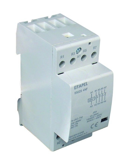 Imagem de CONTACTOR TETRAPOLAR - 4NF - 230V~ - 25A