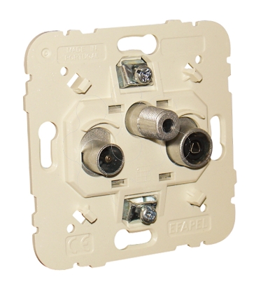 Mostrar detalhes para TOMADA R-TV-SAT PASSAGEM Imagem de TOMADA R-TV-SAT PASSAGEM
