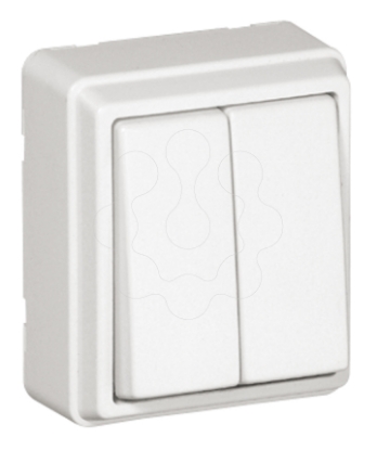 Mostrar detalhes para COMUTADOR DE ESCADA DUPLO BRANCO Imagem de COMUTADOR DE ESCADA DUPLO BRANCO