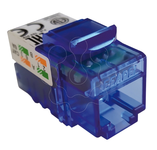 Imagem de CONETOR RJ45 CAT. 6A UTP (500 MHZ), MONT RACK