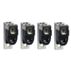Imagem de Bornes aluminio p/ 2 cabos 35 240mm2 + separador de fases NSX400/630 INV/INS