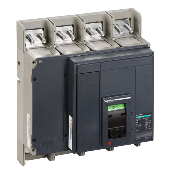 Imagem de interruptor seccionador Compact NS1000 NA - 1000 A - 4 pólos - com tomadas