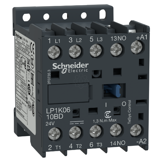 Imagem de Contactor TeSys K   3P3 NA   AC 3   = 440 V 6 A   220 V bobina CC