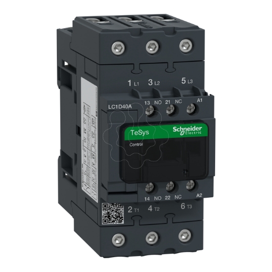 Imagem de Contactor Tesys D   3P3 NA   AC 3   = 440 V 40 A   110 V CA 50/60 Hz bobina