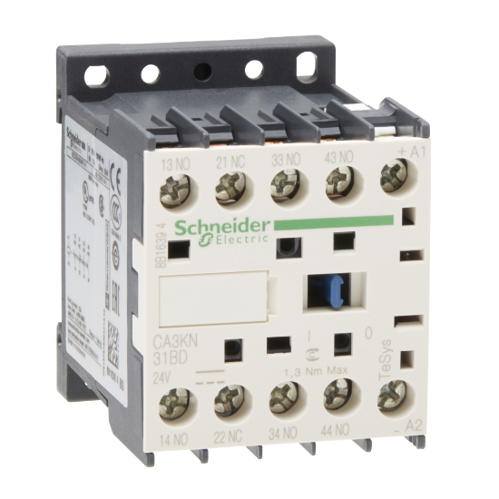 Imagem de Contactor auxiliar TeSys CA3K - 3NA+1NF 24VCC