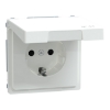 Imagem de D-Life - Tomada 2P+T com obturadores e tampa - IP44 - 16A - Branco