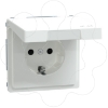 Imagem de D-Life - Tomada 2P+T com obturadores e tampa - IP44 - 16A - Branco
