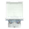 Imagem de D-Life - Tomada 2P+T com obturadores e tampa - IP44 - 16A - Branco