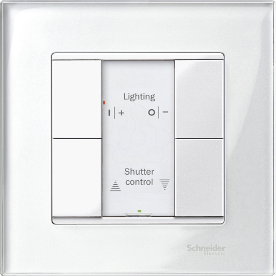Imagem de Pulsador Dinamico 2 elementos plus branco polar brilhante System M