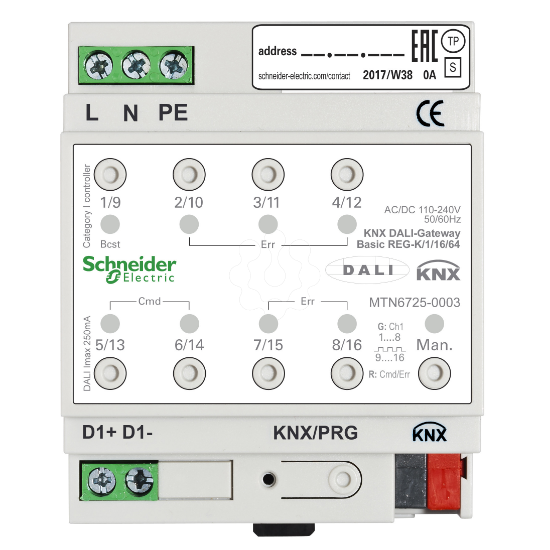 Imagem de KNX DALI-Gateway Basic REG-K/1/16/64