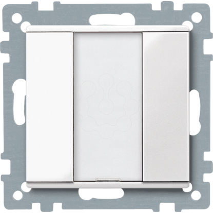 Mostrar detalhes para Pulsador Dinamico 1 elemento plus branco polar brilhante System M Imagem de Pulsador Dinamico 1 elemento plus branco polar brilhante System M