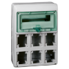 Imagem de Mureva - Quadros para tomadas - 6 aberturas - 1x12 modulos
