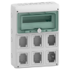 Imagem de Mureva - Quadros para tomadas - 6 aberturas - 1x12 modulos