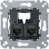 Imagem de M-Elegance - Tomada RJ45 dupla - cat. 6 - UTP