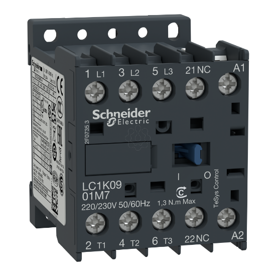 Imagem de Contactor TeSys K   3P3 NA   AC 3   = 440 V 9 A   48 V bobina CA