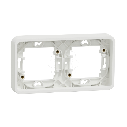 Mostrar detalhes para Quadro horizontal 2 elementos Mureva Styl IP55 Branco Imagem de Quadro horizontal 2 elementos Mureva Styl IP55 Branco