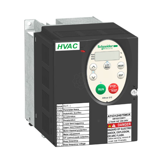 Imagem de Variador de velocidade ATV212 - 0.75kW - 1hp - 480V - 3ph - EMC - IP21