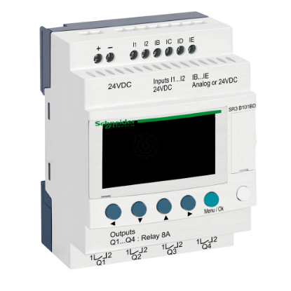 Mostrar detalhes para Rele programavel Zelio logic - 10 e s - 24 v cc – relogio - ecra Imagem de Rele programavel Zelio logic - 10 e s - 24 v cc – relogio - ecra