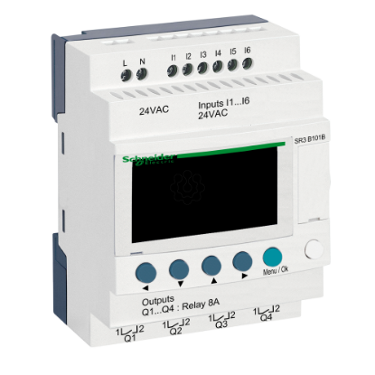 Mostrar detalhes para Rele programavel modular Zelio logic - 10 e s - 24 v ca – relogio - ecra Imagem de Rele programavel modular Zelio logic - 10 e s - 24 v ca – relogio - ecra
