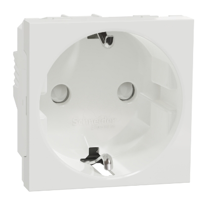 Mostrar detalhes para Tomada 2P+T com obturadores lig. parafuso Unica 16A Branco Imagem de Tomada 2P+T com obturadores lig. parafuso Unica 16A Branco