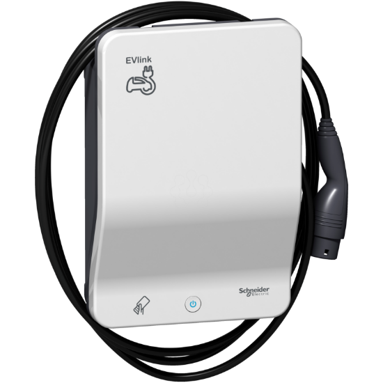 Imagem de Carregador Veicular EVlink Smart Wallbox - 22 kW - Cabo T2 Acoplado - RFID