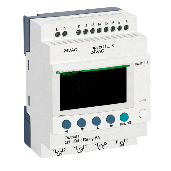 Imagem de Rele inteligente compacto zelio logic - 12 e s - 24 v ca – relogio - ecra