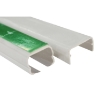 Imagem de Dexson - mini calha - 20x12 mm - 1 compartimento - adesivo - PVC - branco