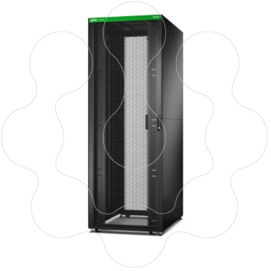 Imagem de Easy Rack 800mm/48U/1200mm com teto painel lateral rodas pes e 4 suportes sem fundo preto