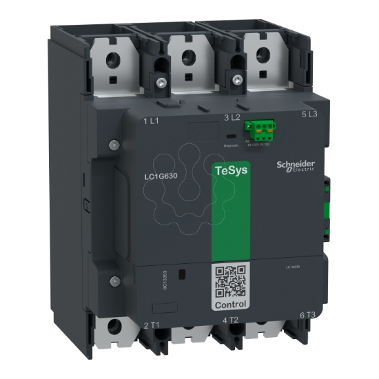 Imagem de Contactor TeSys LC1G 630A 440V 3P AC3 Bobina padrao 100-250V CA-CC