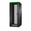 Imagem de Easy Rack 800mm/42U/1200mm com teto painel lateral rodas pes e 4 suportes sem fundo preto