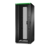 Imagem de Easy Rack 800mm/42U/1000mm wcom teto painel lateral rodas pes e 4 suportes sem fundo preto