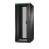 Imagem de Easy Rack 800mm/42U/1000mm wcom teto painel lateral rodas pes e 4 suportes sem fundo preto