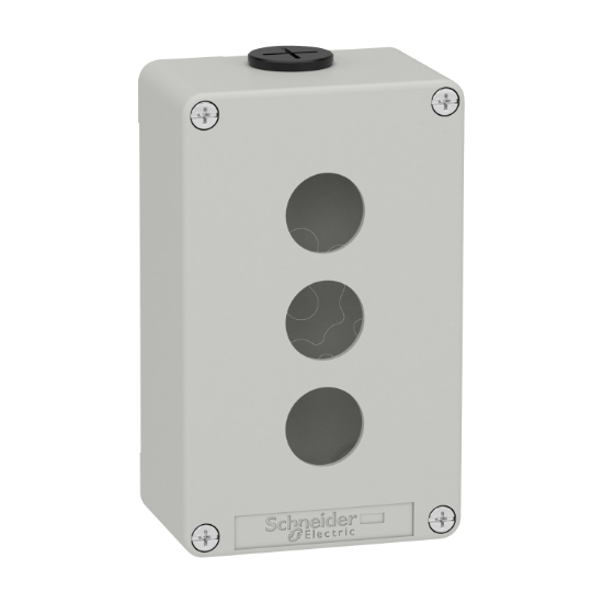 Imagem de Harmony XAP XB2 SL estacao de controlo vazia liga de zinco gris M20 3 furos 22mm 80 x 130 x 515 UL cULus