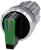 Imagem de Interruptor com manipulo iluminavel 22mm redondo metal alto brilho verde: